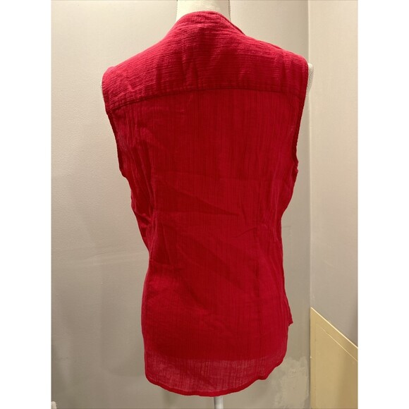 BIT & BRIDLE Sleeveless Top Tank Pink Size Medium - Picture 2 of 4